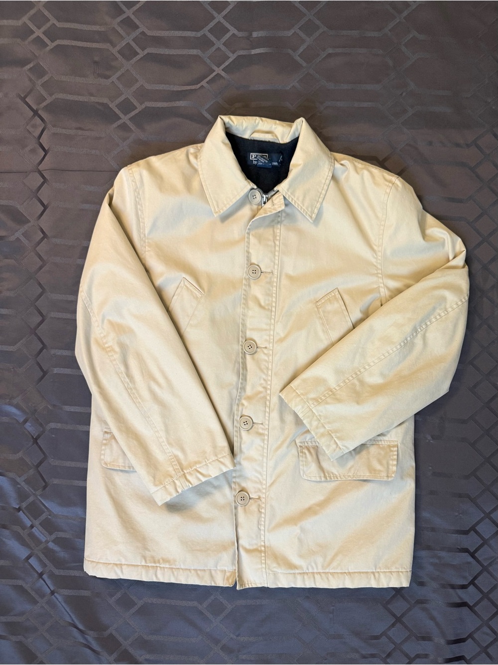 Polo Ralph Lauren Light Tan Single Breasted Button & Zipped Front Field Jacket - Picture 4 of 15